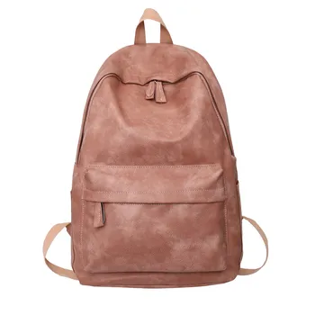 2022 Yeni Moda Kadınlar PU Deri Sırt Çantası Sevimli Gençlik Bayan okul çantası Büyük Kapasiteli seyahat sırt çantaları Kadın omuz çantaları