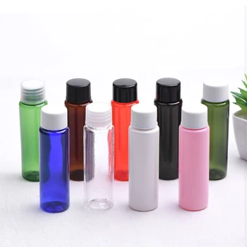 30ml Mini Boş Kozmetik Şişe vidalı kapak Şampuan Losyon Plastik Şişeler Konteyner Sıvı Sabun 30cc Kişisel Bakım Kabı