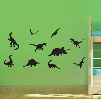 Duvar çıkartmaları özel renk dinozor dünya vinil çıkartması dekor Kreş çocuk odası çıkartması Araba pencere çıkartması